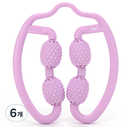 하르 파스텔 마사지 롤러, 6개, 바이올렛