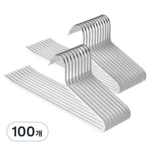 데보코 논슬립 바지걸이, 100개, 화이트