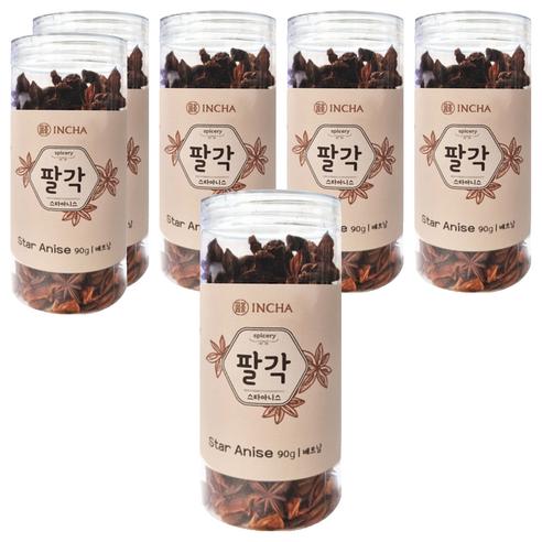 인차 팔각 스타아니스, 90g, 6개