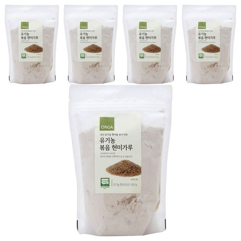 올가홀푸드 유기농 볶음 현미가루, 250g, 5개