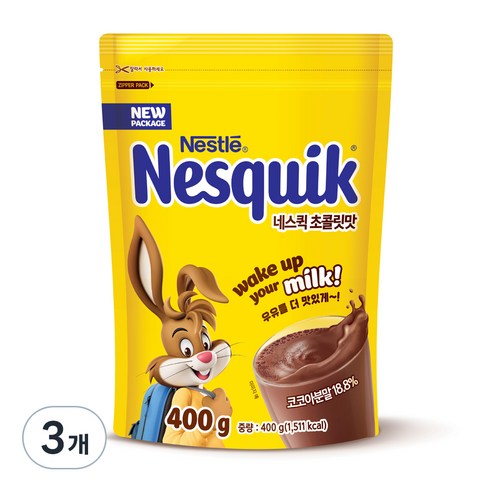 [네슬레] 네스퀵 초콜릿맛 지퍼백 400g, 1개, 1개입