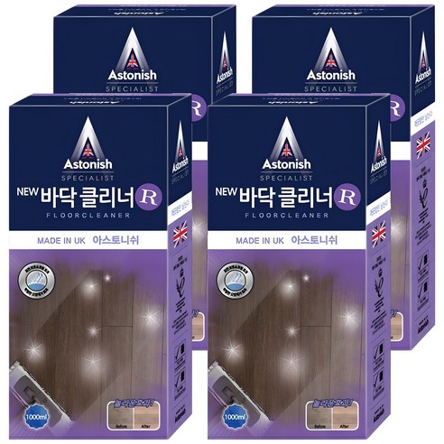 아스토니쉬 바닥 클리너 라벤더 R, 1L, 4개
