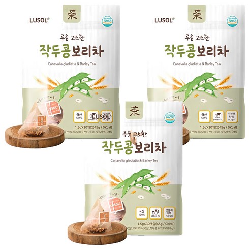 루솔 고소한 작두콩 보리차, 1.5g, 30개입, 3개