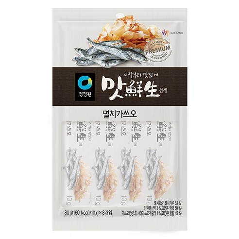 다시멸치 대상 청정원 맛선생 멸치 가쓰오 스틱, 80g, 1개 Best Top5