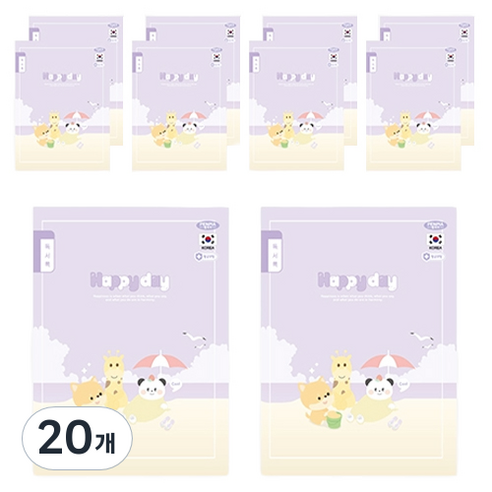 펜피아 1000 초등 제본노트 독서록, D퍼플, 20개