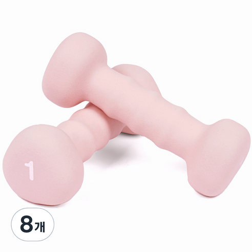 코멧 논슬립 삼각 아령, 1kg, 8개