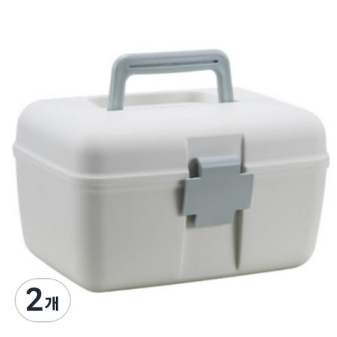 가정용 수납 상자 블루, 2개