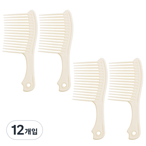 세븐스타 도끼빗 중형, 아이보리, 12개