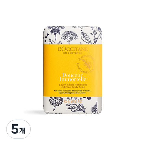 록시땅 두쉐르 이모르뗄 업리프팅 바디 솝, 200g, 5개