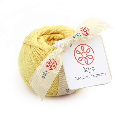 kpc yarn 가쉽 DK 면 뜨개실 50g, 설퍼, 113m