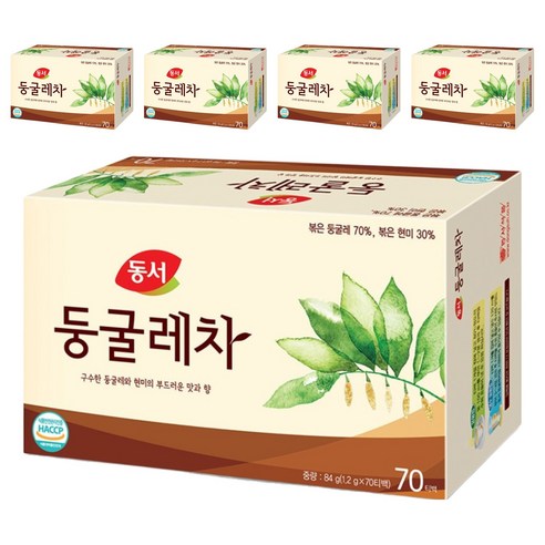 동서 둥굴레차, 1.2g, 70개입, 5개