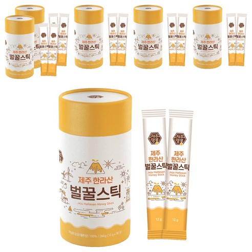 제주 한라산 벌꿀스틱 7호 30p, 360g, 6개