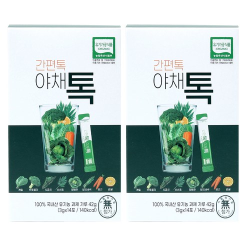 산마을 간편톡 야채톡 14p, 42g, 2개