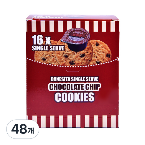 댄케이크 싱글서브 초콜릿칩 쿠키, 320g, 3개