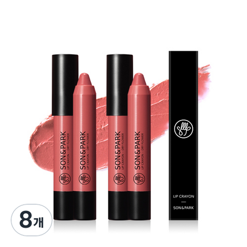 손앤박 립크레용 2.7g, 21 드라이 플라워, 8개
