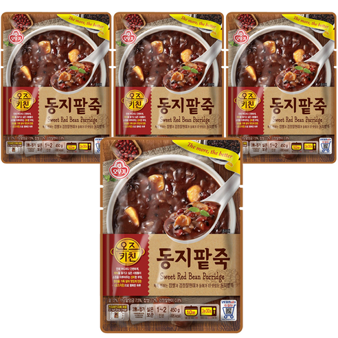 오뚜기 오즈키친 동지팥죽 진한맛 원기회복 따뜻한요리 엄마손맛 450G 1개, 24개