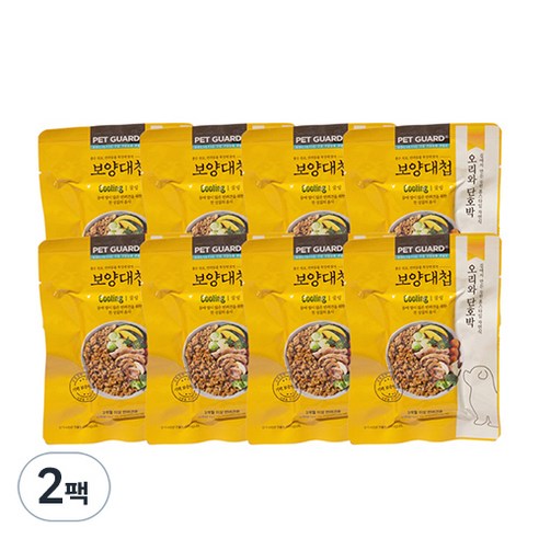 보양대첩 상온화식 쿨링 오리와 단호박400g 전연령 강아지, 오리, 50g, 2팩