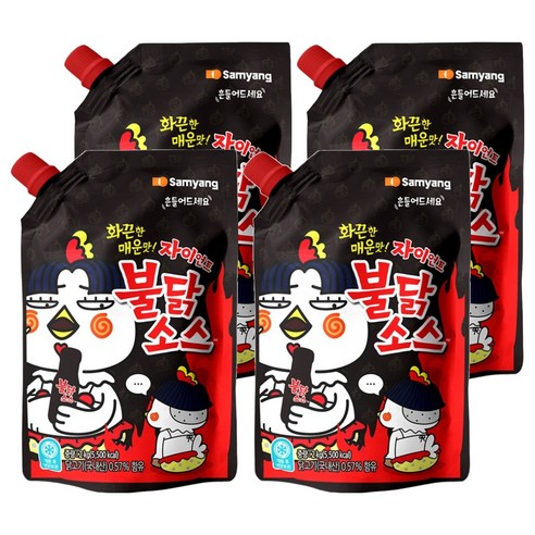 삼양 불닭소스, 2kg, 4개