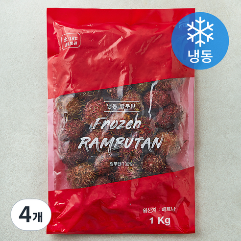 참맘 신정푸드 람부탄 (냉동), 1kg, 4개