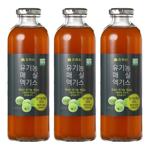 초록원 유기농 매실엑기스, 660g, 1개입, 3개