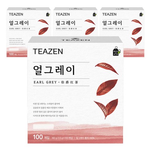 티젠 얼그레이 홍차, 1.6g, 100개입, 4개