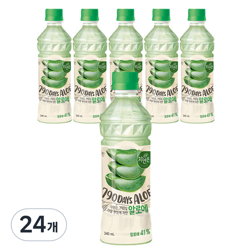자연은 알로에 주스, 24개, 340ml