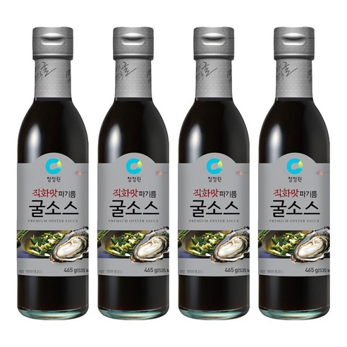 청정원 직화맛 파기름 굴소스, 465g, 4개