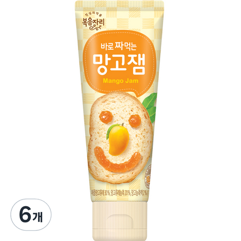 복음자리 바로 짜먹는 망고잼, 100g, 6개