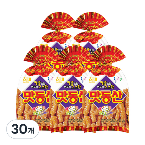 해태제과 맛동산, 90g, 30개