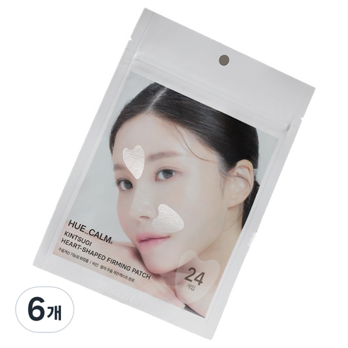 휴캄 킨츠키 하트 탄력 패치, 6개, 24개입