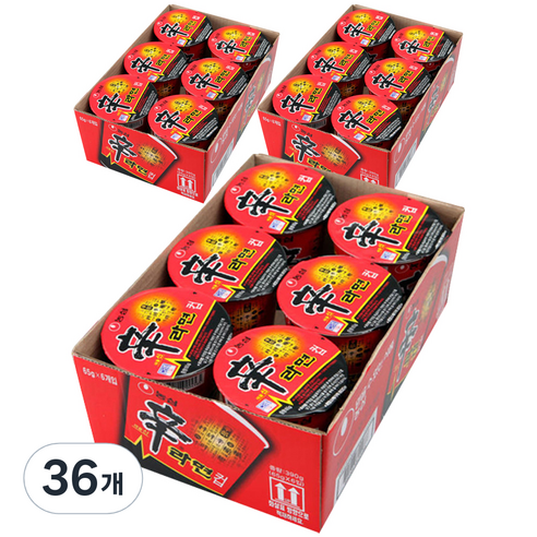 농심 신라면 컵 65g, 36개