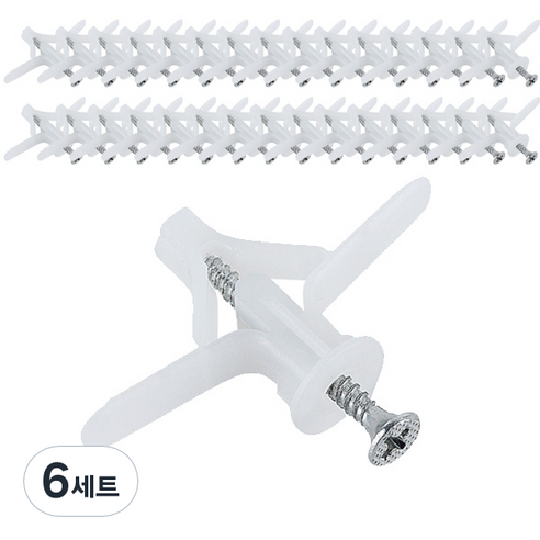 동공앙카 소형 50개+ 나사 50개, 6세트