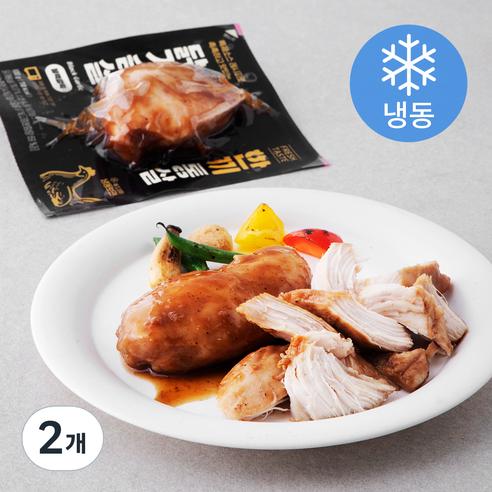한끼통살 닭가슴살 블랙갈릭 (냉동), 100g, 2개