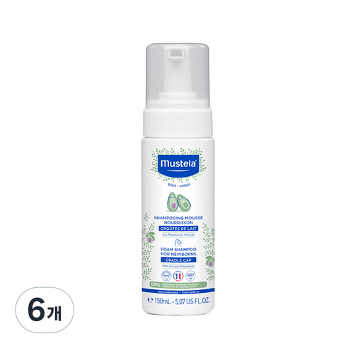 무스텔라 폼 포 뉴 본 유아샴푸, 150ml, 6개