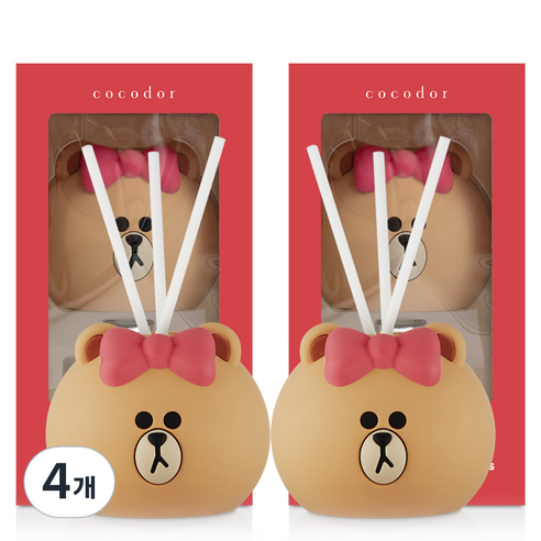 코코도르 라인프렌즈 페이스 디퓨저, 초코(블랙체리), 50ml, 4개