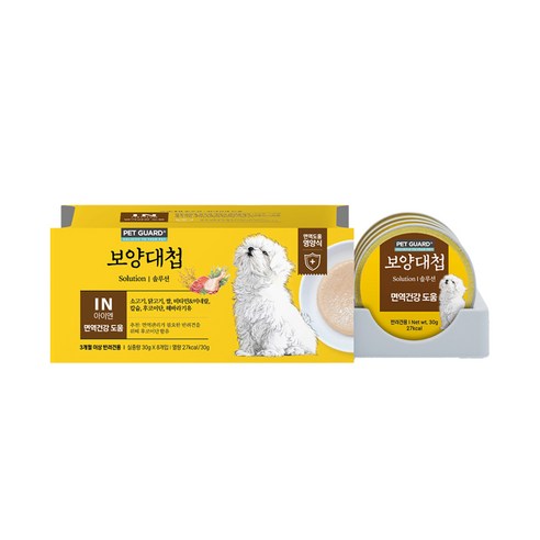 보양대첩 강아지 솔루션 IN 미니캔 전연령, 닭, 30g, 8개