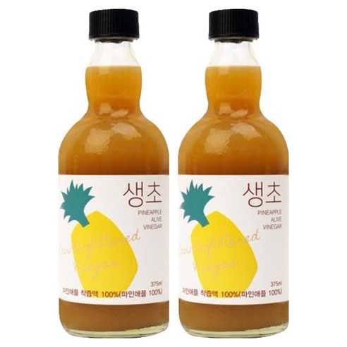 생생초 생초 파인애플, 375ml, 2개