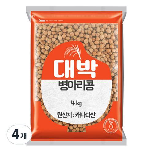 대박 병아리콩, 4kg, 4개