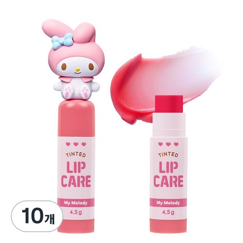 아텍스 산리오캐릭터즈 립케어, 마이멜로디, 4.5g, 10개