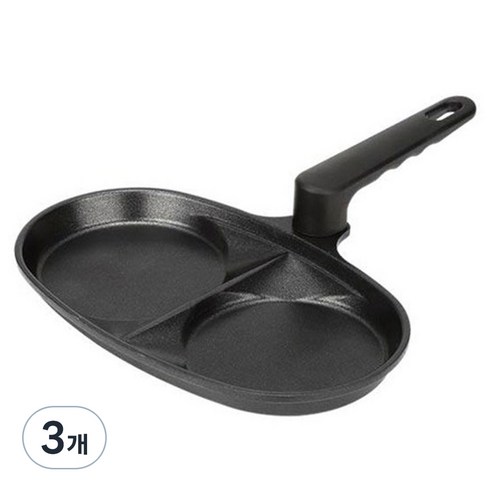 키친아트 휴브 2구 프라이팬, 24.7cm, 3개