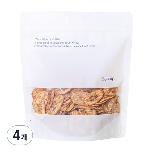 솔닙 구운 바나나칩, 200g, 4개