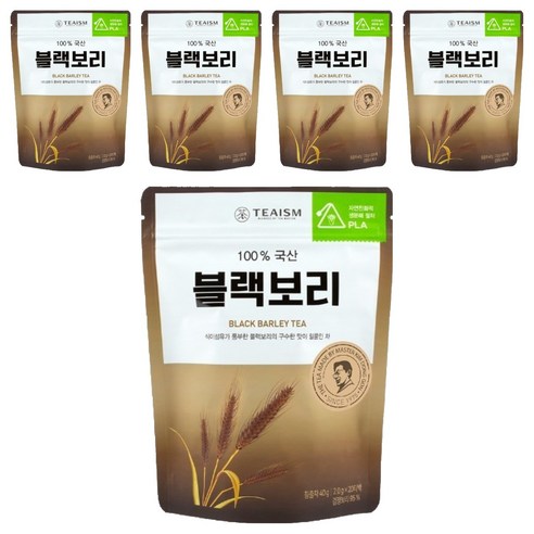 쌍계명차 블랙보리차 파우치, 2g, 20개입, 5개