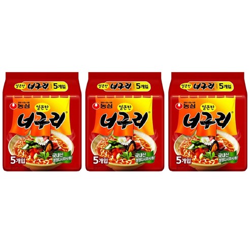 농심 얼큰한 너구리 120g, 15개