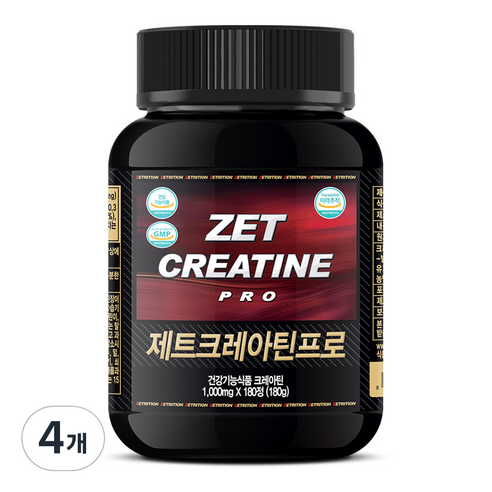 제트리션 제트크레아틴프로 1000mg, 180정, 4개