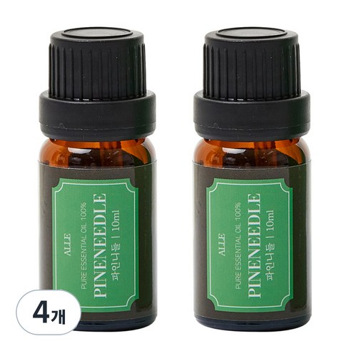 알레 비건 아로마 에센셜 오일 파인니들, 10ml, 4개