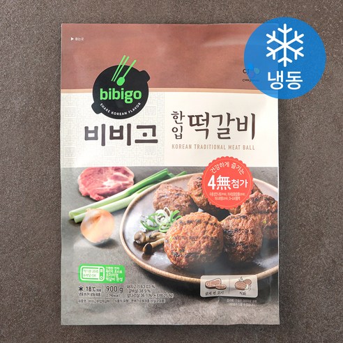 비비고 한입떡갈비 (냉동), 900g, 1개