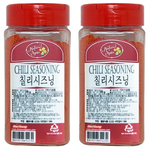 내츄럴스파이스 칠리시즈닝, 230g, 2개