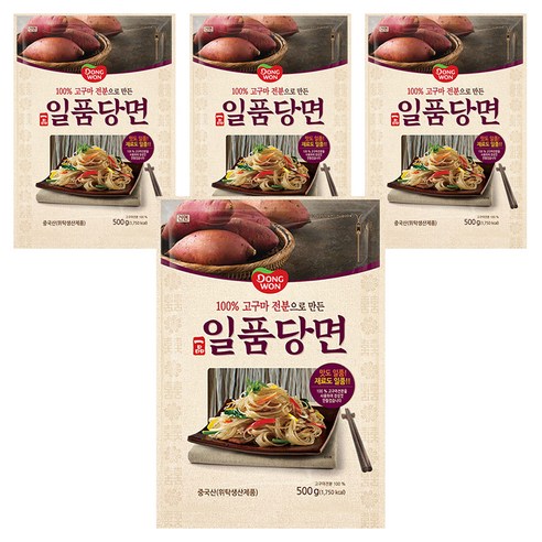 동원 일품당면, 500g, 4개