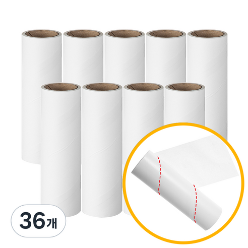 코멧 사선컷팅 일반형 테이프 클리너 리필, 36개