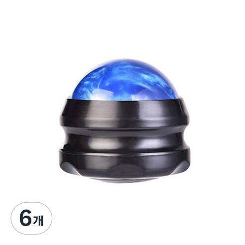 딕스포츠 블랙 마사지볼, 6개, 블루